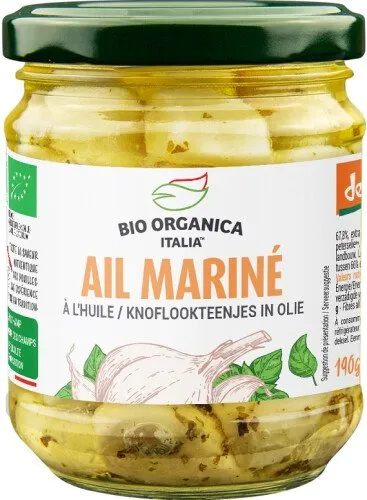Ail mariné à l'huile