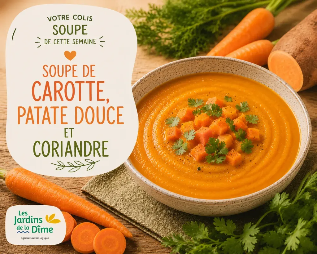 Colis soupe - Carotte, patate douce et coriandre