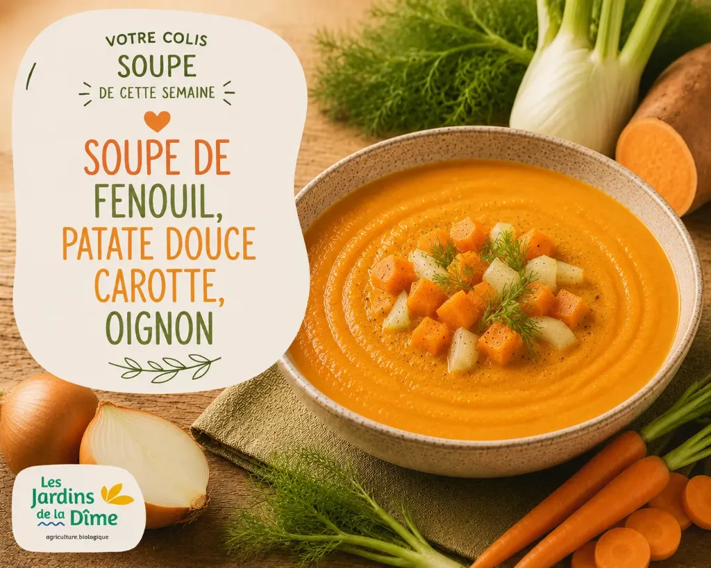 Colis soupe - Fenouil, patate douce, carotte