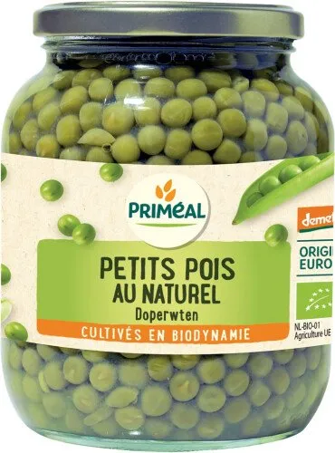 Petit pois en bocal