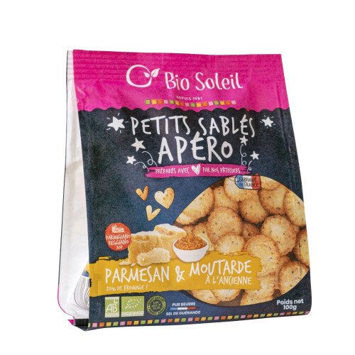 Petits sablés parmesan moutarde