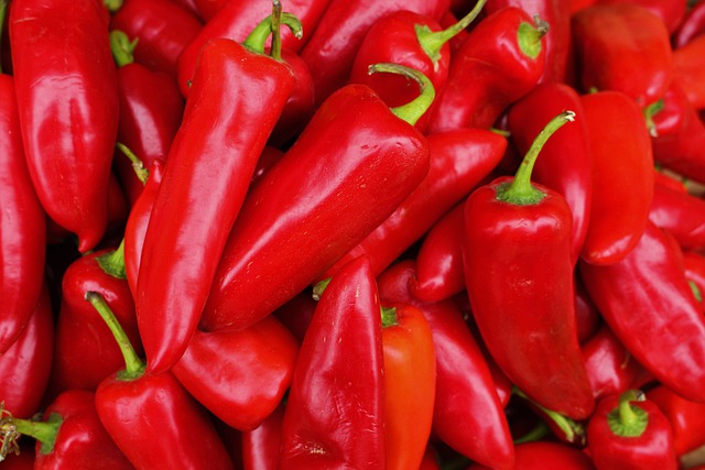 Poivron rouge allongé